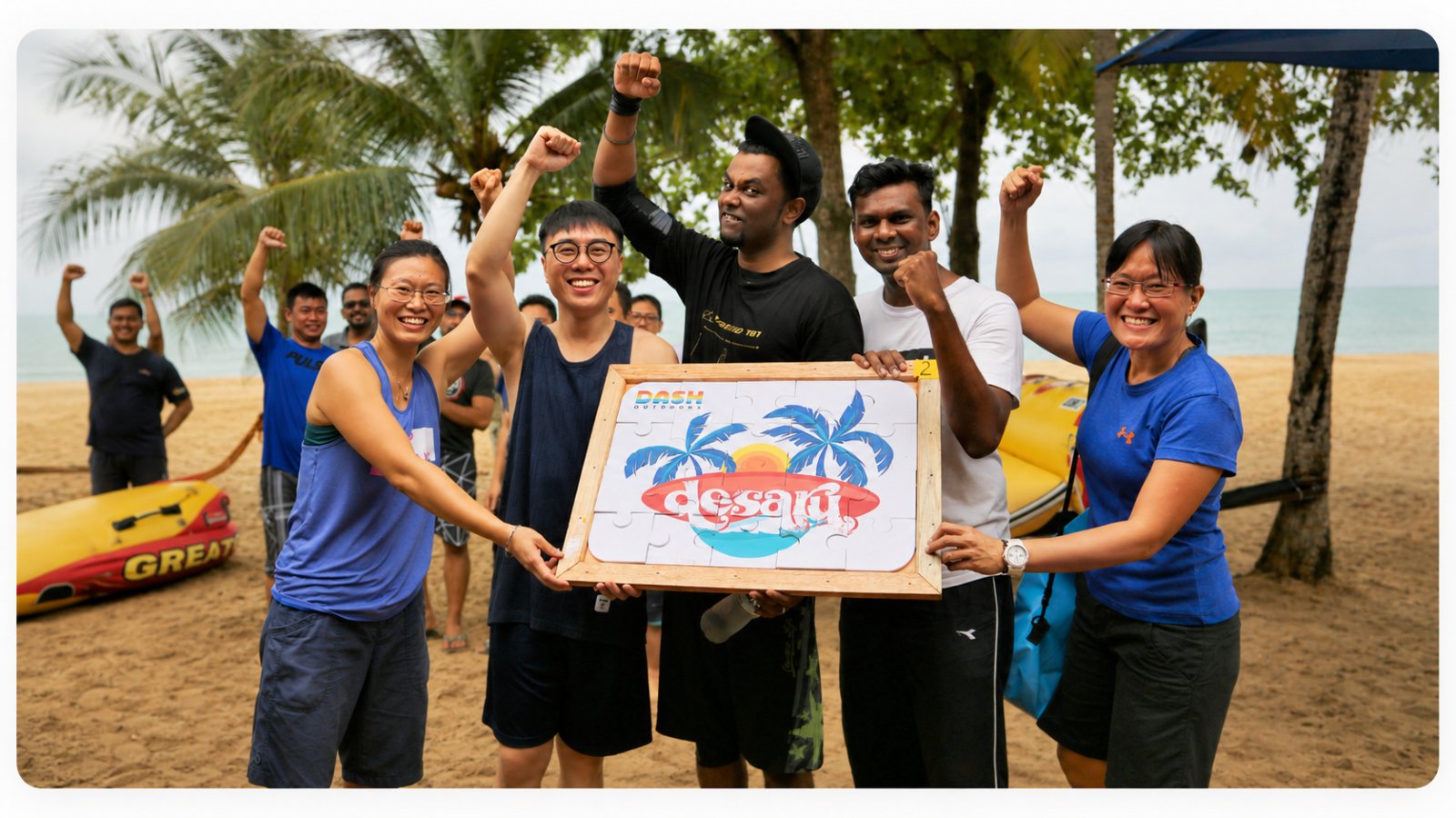 Dash Outdoors team building